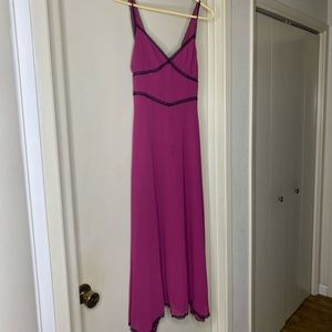Berry 90s Inspired Strappy Dress